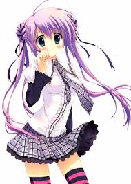 Best anime girls with purple hair. Anime Girl Purple Hair Png