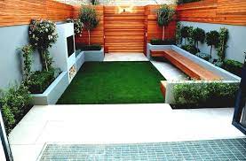 Design ideas for a small contemporary back partial sun garden for summer in london. Low Maintenance Garden Ideas Uk Modern Backyard Landscaping Modern Backyard Front Garden Design