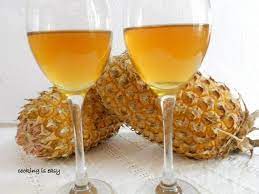 Homemade pineapple wine is a low alcohol dessert drink. Pineapple Skin Peel Wine Pineapple Wine Recipe Learn How To Make Pineapple Wine With Pineappl Homemade Wine Making Homemade Wine Recipes Wine Making Recipes