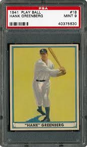 1941 Play Ball Hank Greenberg
