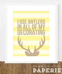 The Gaston I Use Antlers In All Of My Decorating Disney 8x10 Or 11x14 Art Print Antlers Disney Rooms Man Cave Decor