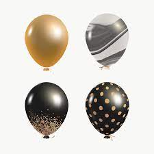 Elegant Event Balloons Set Transparent Png Free Image By Rawpixel Com Kappy Kappy Marble Balloons Balloons Black Balloons