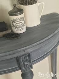 Annie Sloan Paris Grey Wash Over Graphite On Accent Table By Hazel Mae Home Painted Bedroom Furniture Painted Furniture Furniture Makeover