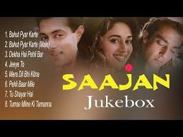 Sajan Jukebox Full Songs Evergreen Hits Songs Madhuri Dixit Salman Khan Sanjay Dutt Youtube 90s Bollywood Songs Love Songs Lyrics Love Songs