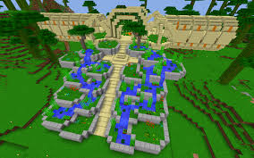 Further Progress On Terrace Base Post Minecraft Blueprints Minecraft Garden Minecraft Designs