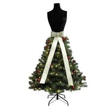 Holiday Living 5 5 Ft Pre Lit Artificial Christmas Tree With 150 Constant Warm White Led Lights Lowes Com In 2020 White Led Lights Artificial Christmas Tree Mannequin Christmas Tree