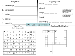 We did not find results for: 4 Puzzles Rationale Why Play The 4 Puzzles Pages Each Based On One Of The Subsets Of The Academic Word List Are Designed To Create Awareness Of The Ppt Download