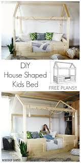Diy Kids House Bed Twin Size Free Plans To Build Your Own Kids Bed Frames Diy Kids Bed House Beds For Kids