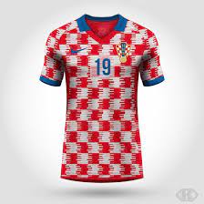 The Croatia Concept Home Jersey Is A Modern Interpretation Of The Country S Traditional Red And White Square Design Football Shirts Team Shirts Football