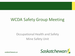 Weekly staff meetings are used to discuss the lessons learned from huddles as well as to identify issues beyond the care team. Wcda Safety Group Meeting Occupational Health And Safety Mine Safety Unit Ppt Download