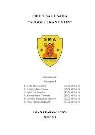 Proposal usaha ini mungkin jauh dari kesempurnaan sehingga penulis mengharapkan kritik maupun saran guna penyempurnaan proposal. Proposal Usaha Nugget Ikan Patin Studocu