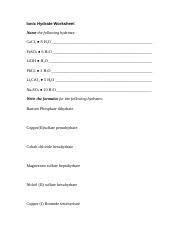 The next digraphs worksheet is a 'cut and paste' digraph sort worksheet. Hydrate Nomenclature Practice Ionic Hydrate Worksheet Name The Following Hydrates Cacl2 8 H2o Feso4 6 H2o Lioh H2o Pbcl2 3 H2o Li2cro4 5 H2o Na2so4 10 Course Hero