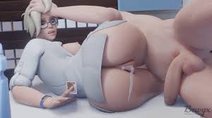 오버워치 포르노 - 디바의 아슬아슬한 액션 씬