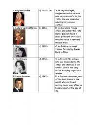 The a name can be spelled with one n or two, plus it comes with a variety of nicknames: English Worksheets Famous People Starting With B