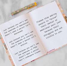 Mental Health Illness Quotes Information Dr Christina Dr Christina A Gentle Reminder Just Because You Can T See The Symptoms Of Depression Doesn T Mean A Person Isn T Depressed Just Because You Can T See