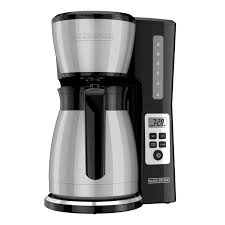 This descaler keeps my coffee maker in tip top condition. Black Decker 12 Cup Thermal Programmable Coffeemaker Cm2046s Silver Black Walmart Com Walmart Com