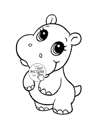This collection includes mandalas, florals, and more. Cute Hippo Animal Coloring Page For Kids Baby Animal Coloring Pages Printables Free Wuppsy C Cute Coloring Pages Animal Coloring Pages Animal Coloring Books