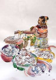 Just let them know you are my customers when booking! Sketching In Goa Part 4 Fish Markets Urban Sketchers