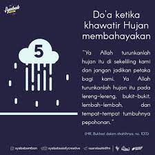 Sunnah Ketika Hujan Doa Hujan Kutipan Agama