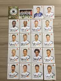 Panini Fifa Soccer World Cup Russia 2018 Full Set Germany Team 432 451 Discount Price 20 00 Buy It Now F Germany Team Soccer World World Cup Russia 2018
