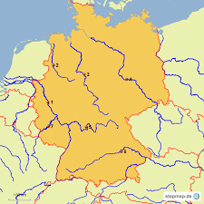 Deutschland ist im norden viel flacher als im süden. Stepmap Flusse Deutschland Landkarte Fur Deutschland