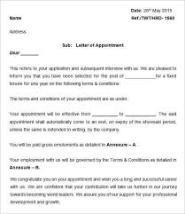 Many people refer to them as business letters. 12 Sample Appointment Letters Writing Letters Formats Examples