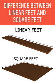 You have the square footage. What S The Difference Between Linear Feet And Square Feet Inch Calculator Linear Learning Math Education Math