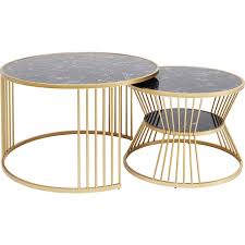 If a home has sectional seating or an unusually large couch, a set of round coffee tables may be the best solution when it comes to finding a coffee table. Round Marble Coffee Table Roma Kare Design