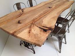 Sat closed until further notice. Live Edge Pecan Dining Table Industrial Mid Century Upcycled Base Live Edge Dining Table Furniture Dining Table