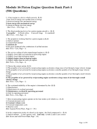 Easa | european union aviation safety agency: Modules 16 Part1 Internal Combustion Engine Piston