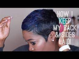 How to wrap short hair. Short Hair How I Keep My Back Sides Laid Thehairazor Youtube