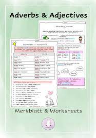 Adverbs of manner tell us how something happens. Adjectives And Adverbs Of Manner Worksheets Grammar Unterrichtsmaterial Im Fach Englisch In 2021 Adjektive Englischunterricht Schriftarten Word