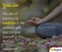 International day of yoga is being celebrated all around the world on 21 june 2021. Rnyeomdxye3eem