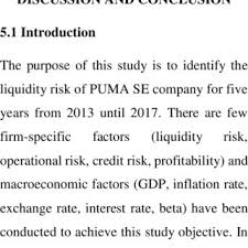 Check spelling or type a new query. Pdf Firm Specific And Macroeconomics Determinants Of Liquidity Risk In Puma Se Company