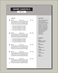 Curriculum vitae free resume 52. Free 2 Page Cv Templates Two Extra Page Ms Word Editable Free