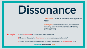 Dissonance How To Pronounce English Words Vocabulary