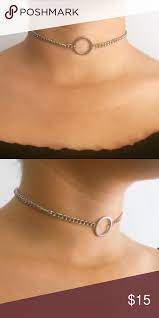Sterling Silver Link Choker Necklace Handmade Choker Necklace Beautiful Necklaces Fashion Jewelry