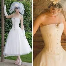 Corset Wedding Dresses Yishifashion Com In 2020 Tea Length Wedding Dress Tea Length Dresses Short Wedding Dress