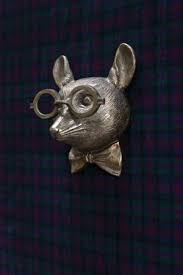 Louie The Mouse Wall Mount Pink Antlers