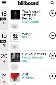 bts wings on canadian albums billboard chart armys amino