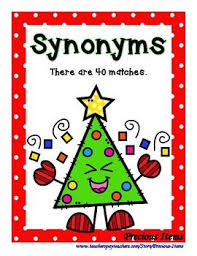 Synonym Christmas Trees Matching Is A Matching Activity For Synonyms Students Will Read The Words On The Red C Matching Activity Synonym Synonyms And Antonyms