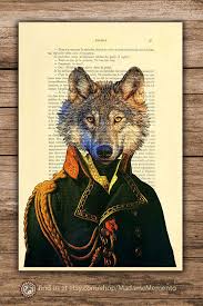 Wolf decor modern canvas painting wall art animal blue moon and wolf wall art for living room. Wolf Print Lieutenant Wolf Wall Art Wolf Home Decor Animal Portrait Wolf Decorations For Living Room In 2020 Wolf Wall Art Art Wall Art