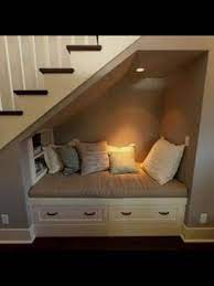 Under The Basement Stairs Reading Nook While Waiting For The Laundry Room Under Stairs Stairs Design Stair Nook