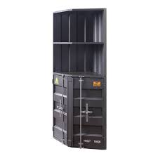 Visit the acme furniture store. Peer Favorite Acme Cargo Bookcase Corner In Gunmetal Ibt Shop
