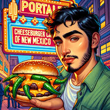 Memorial Day Weekend New Mexico Style Green Chile Cheeseburgers