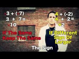 Integer Addition Subtraction Music Video Mc Santi Math Integers Integers Lesson Integers