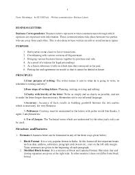 Business Letters