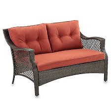 The Idea Of On Outdoor Loveseat Was Inspired By A Picture I Saw That Nearly Matched Our New Front Porch Let Patio Furniture Sets Outdoor Loveseat Deep Seating