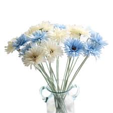 We offer some of the most exotic and exquisite silk flowers. Kirifly Artificial Flowers Fake Silk Sunflowers Bulk Flowers 22 Tall Wedding Decoration Realistic Daisy Bouquet Decor Plastic Gerbera Flower Arrangements Table Centerpieces 10pcs Blue White Buy Online In Martinique At Martinique Desertcart Com
