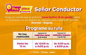 La restricción de pico y placa comenzará a regir en la autopista sur, en su paso por soacha. Oes4ssgjugj6im